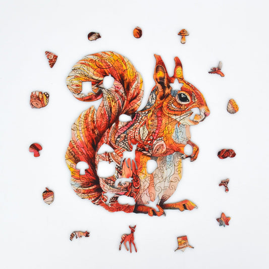 Adorable Squirrel Puzzle - Lubiwood UK