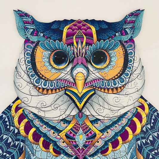 Cosmic Owl Puzzle - Lubiwood UK