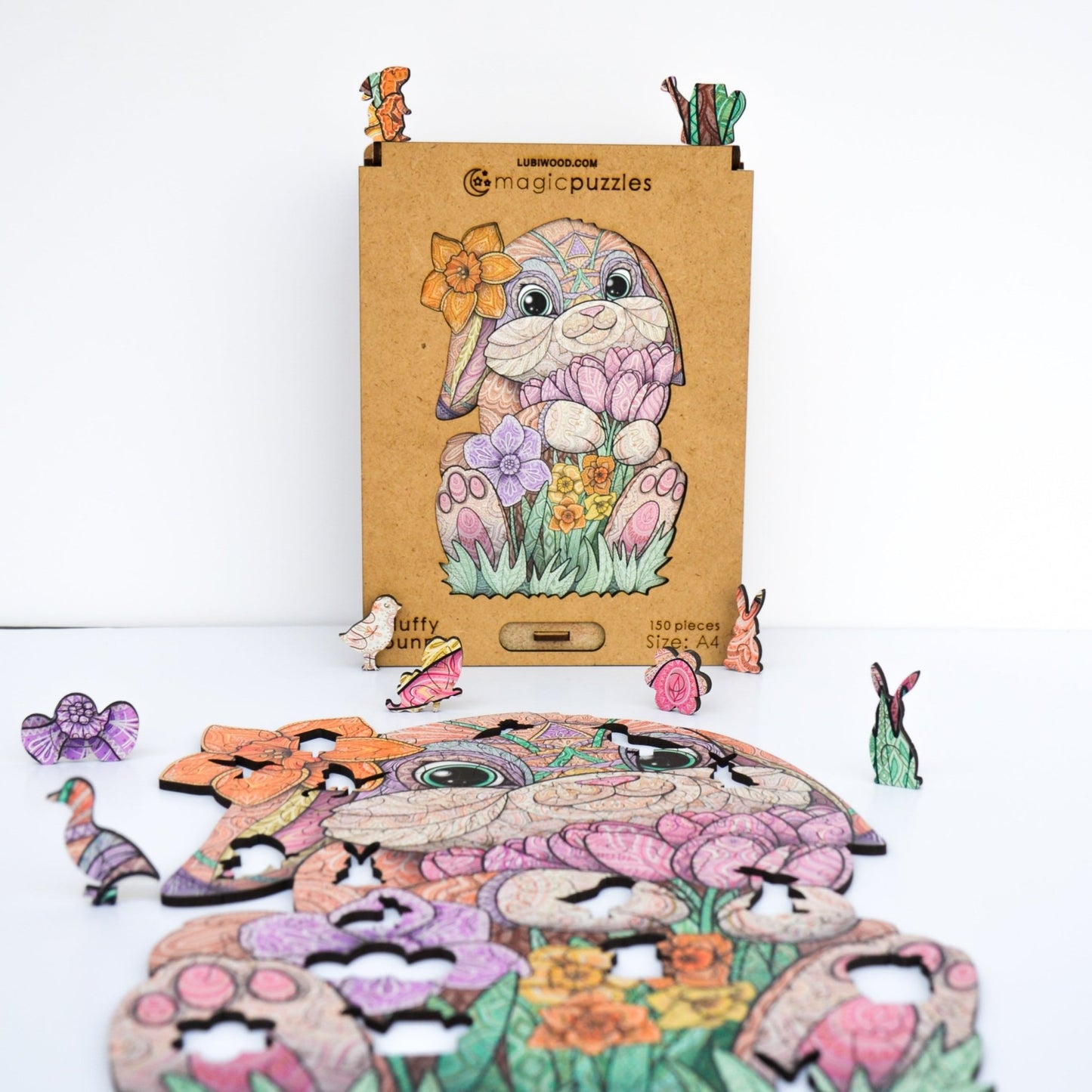 Fluffy Bunny Puzzle - Lubiwood UK