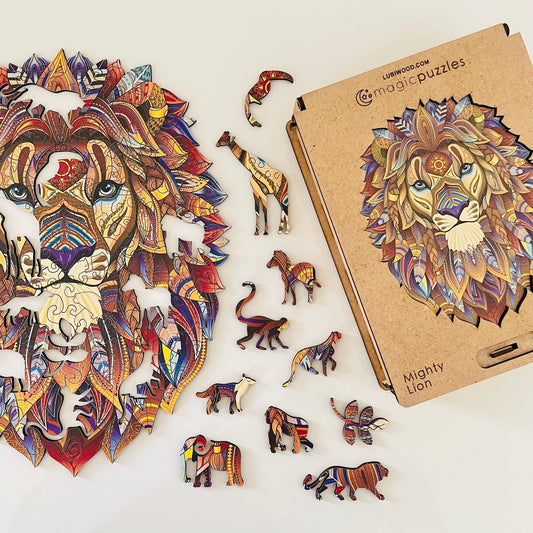 Mighty Lion Puzzle - Lubiwood UK