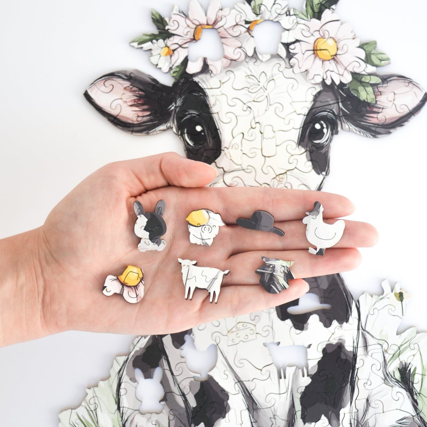 Snuggly Cow Puzzle - Lubiwood