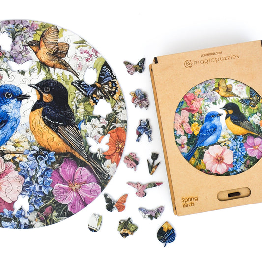 Spring Birds Puzzle - Lubiwood UK