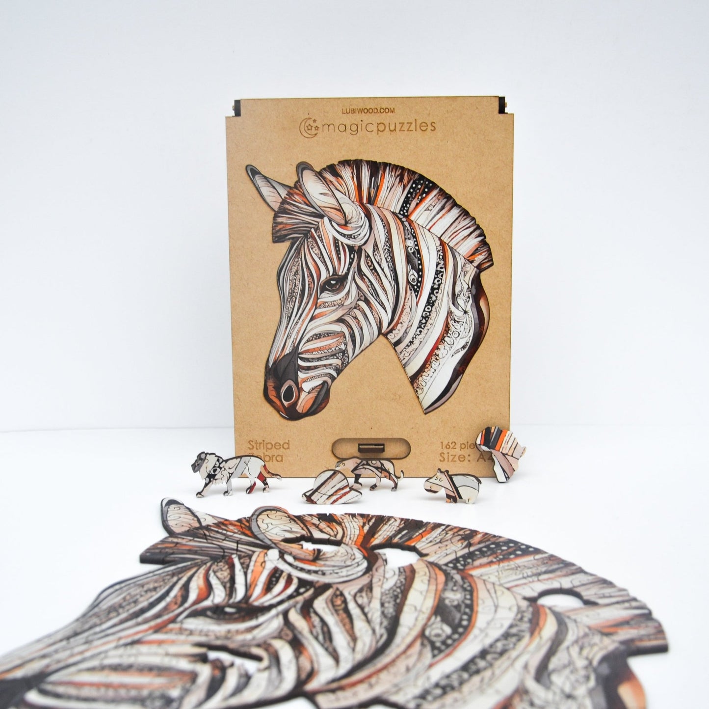 Striped Zebra Puzzle - Lubiwood UK