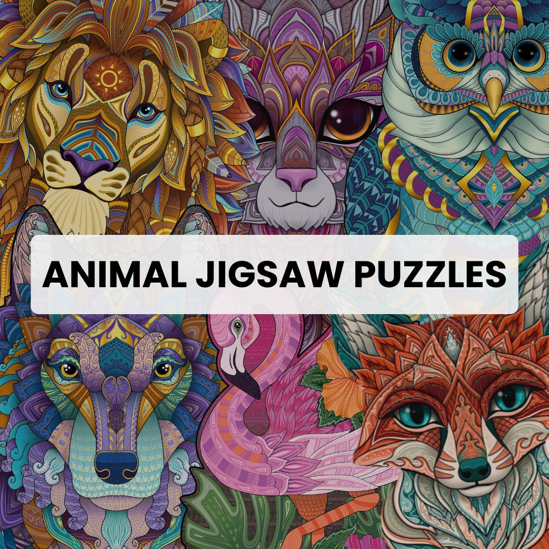 Animal Jigsaw Puzzles - Lubiwood UK