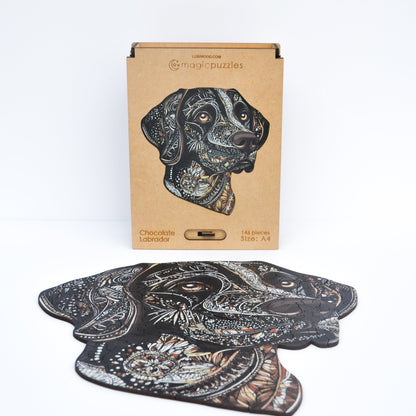 Chocolate Labrador Puzzle - Lubiwood UK