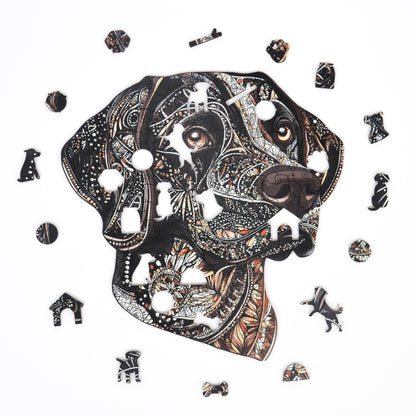 Chocolate Labrador Puzzle - Lubiwood UK