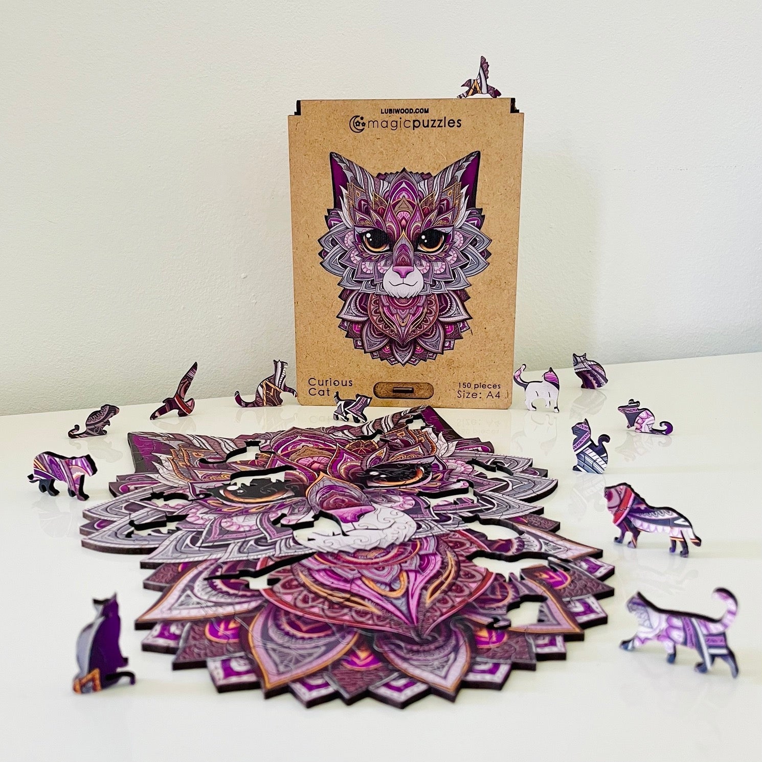 Curious Cat Puzzle - Lubiwood UK