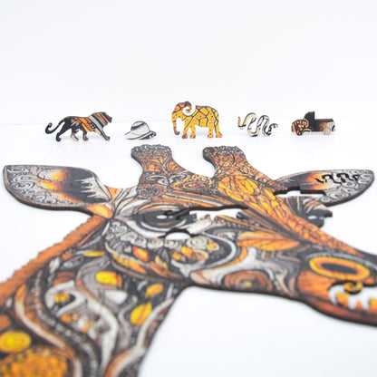 Graceful Giraffe Puzzle - Lubiwood UK