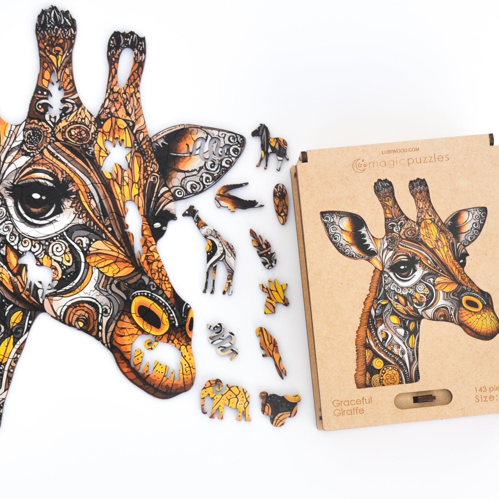Graceful Giraffe Puzzle - Lubiwood UK