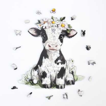 Snuggly Cow Puzzle - Lubiwood